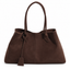 Sac Cabas Femme Brown Effet Daim
