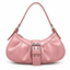 Sac Baguette Rose Verni – Élégance Vintage